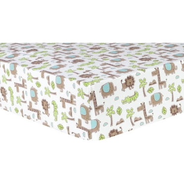 Lullaby Zoo 101616 Trend Lab Deluxe Flannel Fitted Crib Sheet 